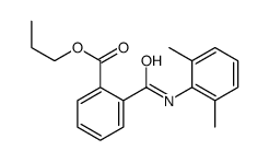 propyl 2-[(2,6-dimethylphenyl)carbamoyl]benzoate结构式