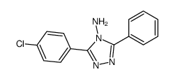 3-(4-chlorophenyl)-5-phenyl-1,2,4-triazol-4-amine结构式