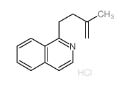 Isoquinoline,1-(3-methyl-3-buten-1-yl)-, hydrochloride (1:1) structure
