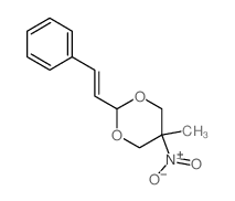 1,3-Dioxane,5-methyl-5-nitro-2-(2-phenylethenyl)- structure