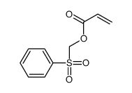 benzenesulfonylmethyl prop-2-enoate结构式
