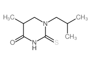 5-methyl-1-(2-methylpropyl)-2-sulfanylidene-1,3-diazinan-4-one Structure