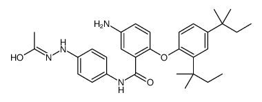 N'-[4-[[5-Amino-2-[2,4-bis(1,1-dimethylpropyl)phenoxy]benzoyl]amino]phenyl]acetohydrazide structure