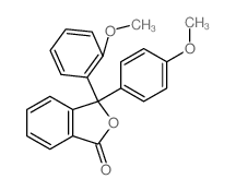 3-(2-methoxyphenyl)-3-(4-methoxyphenyl)isobenzofuran-1-one Structure