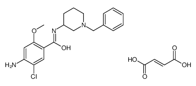 4-amino-N-(1-benzylpiperidin-3-yl)-5-chloro-2-methoxybenzamide,(E)-but-2-enedioic acid Structure