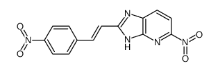 5-nitro-2-[2-(4-nitrophenyl)ethenyl]-1H-imidazo[4,5-b]pyridine结构式