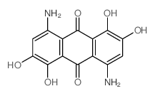 9,10-Anthracenedione,4,8-diamino-1,2,5,6-tetrahydroxy- Structure