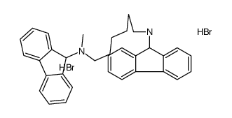 9H-fluoren-9-yl-[6-[9H-fluoren-9-yl(methyl)azaniumyl]hexyl]-methylazanium,dibromide结构式