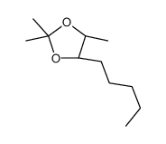 (4S,5R)-2,2,4-trimethyl-5-pentyl-1,3-dioxolane Structure