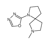 2-(7-methyl-1,7-diazaspiro[4.4]nonan-1-yl)-1,3,4-oxadiazole结构式
