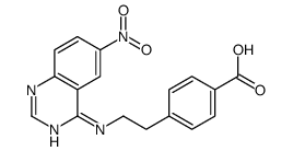 4-[2-[(6-nitroquinazolin-4-yl)amino]ethyl]benzoic acid Structure