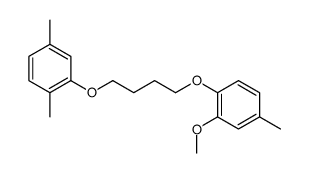 1-[4-(2,5-dimethylphenoxy)butoxy]-2-methoxy-4-methylbenzene结构式