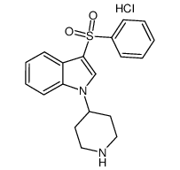 3-(phenylsulfonyl)-1-piperidin-4-yl-1H-indole hydrochloride Structure