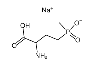 monosodium salt of [(3-amino-3-carboxy)-propyl-1]-methylphosphinic acid Structure