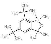 3H-2,1-Benzoxathiole-7-methanol, 1-chloro-5-(1,1-dimethylethyl)-1,1-dihydro-alpha,alpha,1,3,3-pentamethyl-结构式