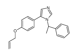 1-[(1S)-1-phenylethyl]-5-(4-prop-2-enoxyphenyl)imidazole结构式