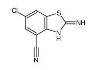 4-Benzothiazolecarbonitrile,2-amino-6-chloro-(9CI)结构式