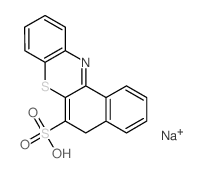 5H-Benzo(a)phenothiazine-6-sulfonic acid结构式