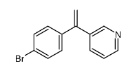 3-[1-(4-bromophenyl)ethenyl]pyridine结构式