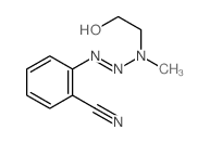 2-(2-hydroxyethyl-methyl-amino)diazenylbenzonitrile structure