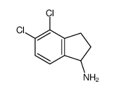 4,5-二氯-2,3-二氢-1H-茚-1-胺结构式