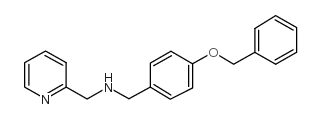 (4-BENZYLOXYBENZYL)PYRIDIN-2-YLMETHYLAMINE Structure