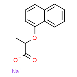 2-(1-Naphthalenyloxy)propanoic acid sodium salt structure