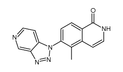 5-methyl-6-[1,2,3]triazolo[4,5-c]pyridin-1-yl-2H-isoquinolin-1-one结构式