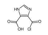 1H-Imidazole-4-carboxylic acid, 5-(chlorocarbonyl)- (9CI) Structure