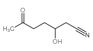 Heptanenitrile, 3-hydroxy-6-oxo- (9CI) Structure