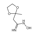 N'-hydroxy-2-(2-methyl-1,3-dioxolan-2-yl)ethanimidamide结构式