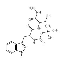 L-Cysteine,N-[N-[(1,1-dimethylethoxy)carbonyl]-L-tryptophyl]-, hydrazide (9CI) structure