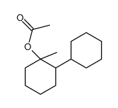 2-methyl[1,1'-bicyclohexyl]-2-yl acetate Structure
