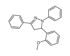 3-(2-methoxyphenyl)-2,5-diphenyl-3,4-dihydropyrazole Structure