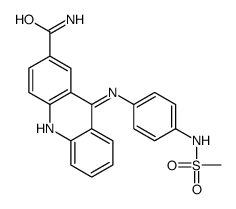 9-((4-((Methylsulfonyl)amino)phenyl)amino)-2-acridinecarboxamide structure
