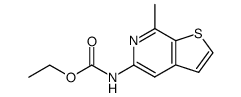 (7-methyl-thieno[2,3-c]pyridin-5-yl)-carbamic acid ethyl ester Structure