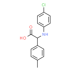 (4-CHLORO-PHENYLAMINO)-P-TOLYL-ACETIC ACID结构式