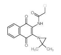 Acetamide,2-chloro-N-[3-(2,2-dimethyl-1-aziridinyl)-1,4-dihydro-1,4-dioxo-2-naphthalenyl]-结构式
