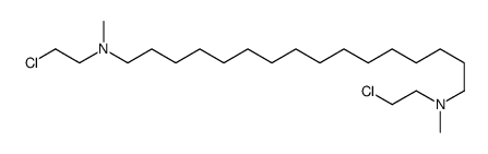N,N'-Bis(2-chloroethyl)-N,N'-dimethyl-1,16-hexadecanediamine结构式