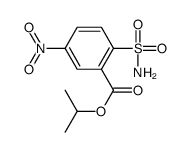 propan-2-yl 5-nitro-2-sulfamoylbenzoate结构式