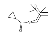 cyclopropyl-(1,9,9-trimethyl-8-oxa-3-azabicyclo[3.2.2]non-3-yl)methano ne结构式