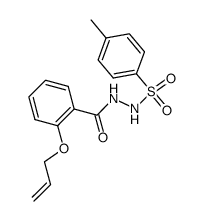 2-[o-(allyloxy)-benzoyl]-1-(p-tolylsulfonyl)hydrazine Structure