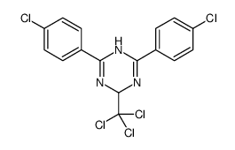 2,6-bis(4-chlorophenyl)-4-(trichloromethyl)-1,4-dihydro-1,3,5-triazine Structure