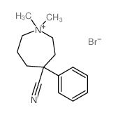1,1-Dimethyl-4-phenyl-1lambda(5)-azepane-4-carbonitrile structure