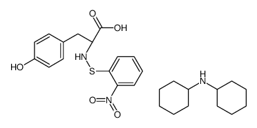 N-O-NITROPHENYLSULFENYL-L-TYROSINE DI(CYCLOHEXYL)AMMONIUM SALT Structure