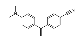4-[1-[4-(dimethylamino)phenyl]ethenyl]benzonitrile结构式