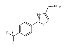 [2-[4-(TRIFLUOROMETHYL)PHENYL]-1,3-THIAZOL-4-YL]METHYLAMINE结构式