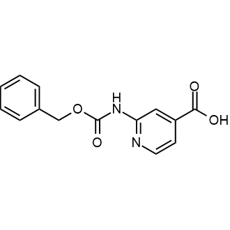 2-(((Benzyloxy)carbonyl)amino)isonicotinicacid Structure