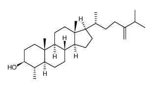 (3beta,4alpha,5alpha)-4-methylergost-24(28)-ene-3-ol Structure