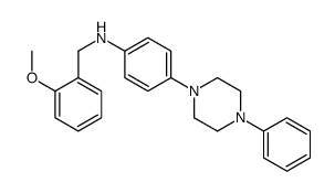 N-[(2-methoxyphenyl)methyl]-4-(4-phenylpiperazin-1-yl)aniline结构式
